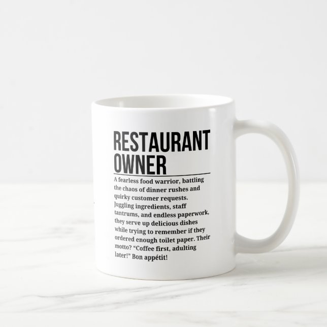 Mug Propriétaire du restaurant (Droite)
