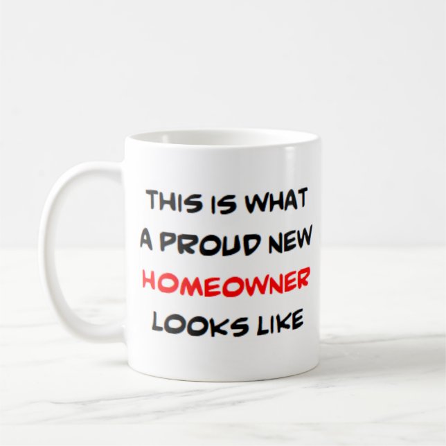 Mug propriétaire, fière nouvelle (Gauche)