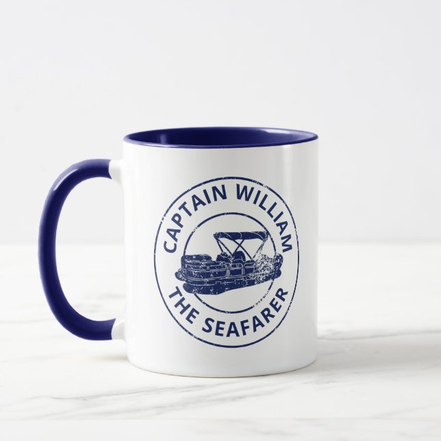 Mug Propriétaires de bateaux Pontoon personnalisés sty (Gauche)