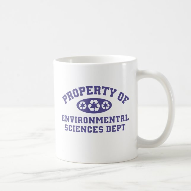 Mug Propriété Des Sciences De l'environnement (violet) (Droite)