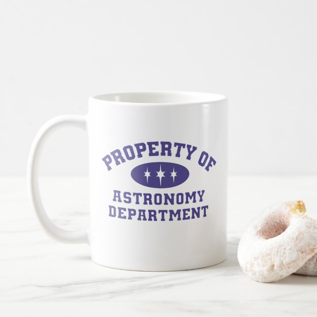 Mug Propriété Du Département D'Astronomie (Avec donut)