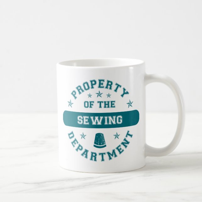 Mug Propriété du département de couture (Droite)