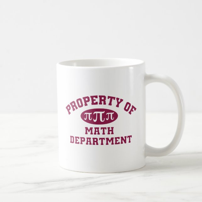 Mug Propriété Du Département Des Maths (Droite)