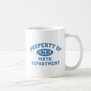 Mug Propriété Du Département Des Maths (bleu)