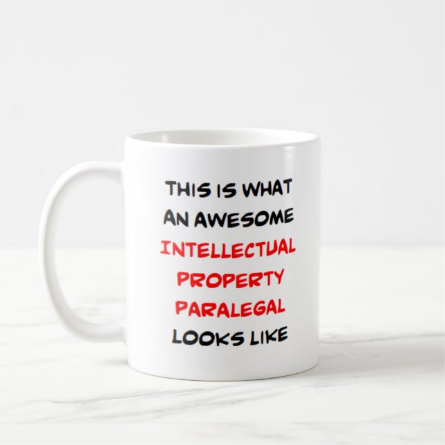 Mug propriété intellectuelle paralegal, génial (Gauche)