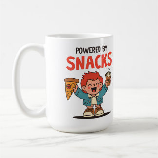 Mug Propulsé par des collations - Joli dessin humorist