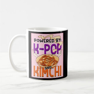 Mug Propulsé Par K-Pop Et Kimchi Kpop Coeur De Doigt