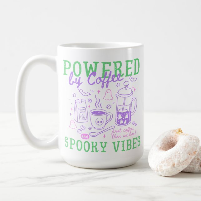 Mug Propulsé par le café et les vibrations effrayantes (Avec donut)