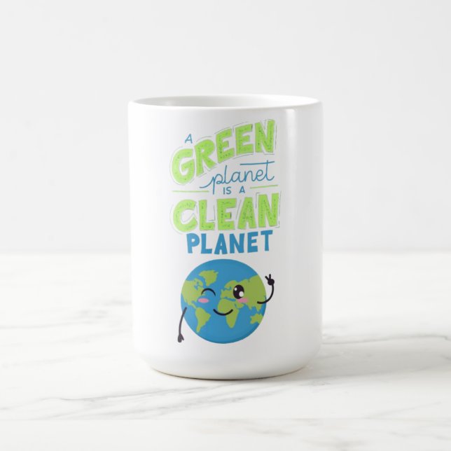 Mug Propulsé par le vert : prospérer avec la nature" (Centre)