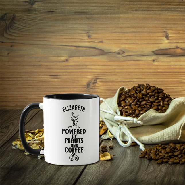 Mug Propulsé sur mesure par Plantes et café, Vegan (Créateur téléchargé)