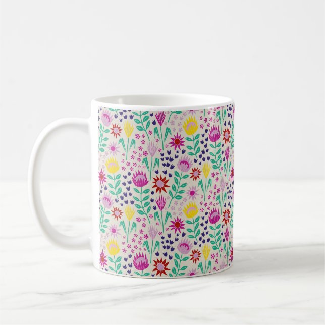 Mug Protea Floral Block Imprimer Lampes Millefleur (Gauche)
