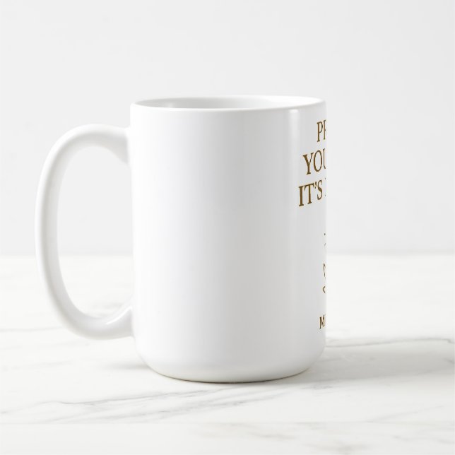 Mug Protect Your Peace — Minimalist Self-Care Quote (Gauche)