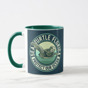 Mug Protection contre les tortues marines Nom personna