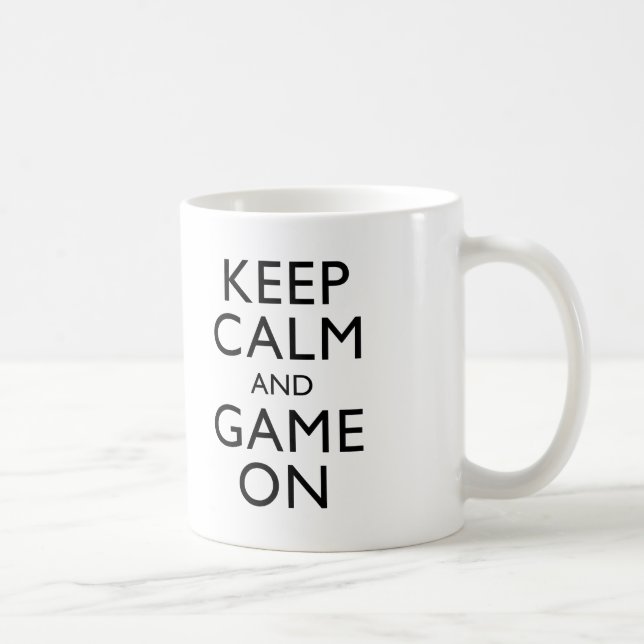 Mug Protection GARDEZ de CALME ET de JEU DESSUS - jeu (Droite)