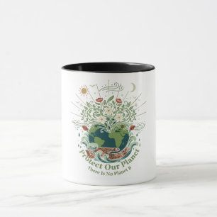 Mug "Protégeons notre planète" Floral Vintage Artistiq