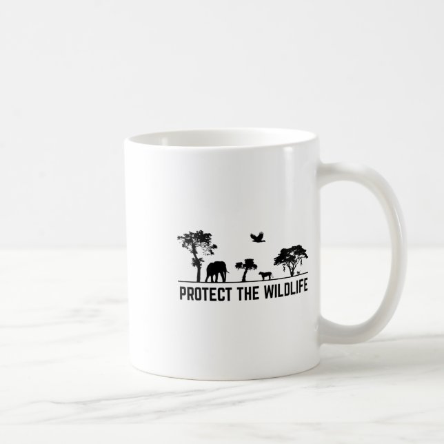 Mug Protéger la faune Safari Conservation des animaux  (Droite)