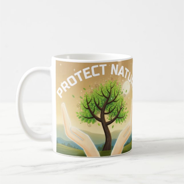 Mug Protéger la nature - Arbre mystique de la vie (Gauche)
