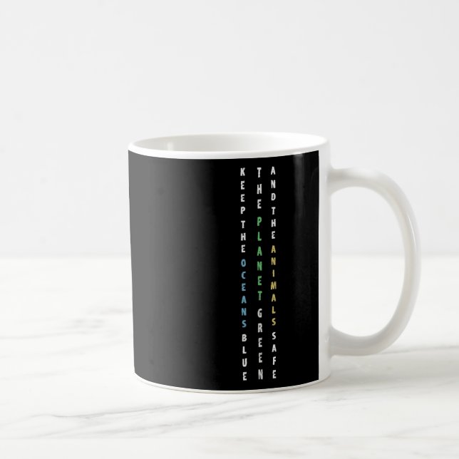 Mug Protéger Le Clim De Protection De l'environnement  (Droite)