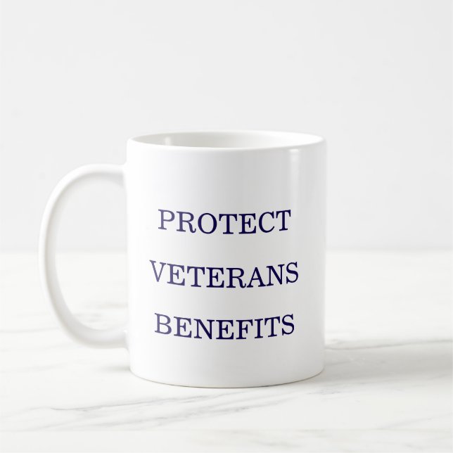 Mug Protéger les avantages des vétérans Politique  (Gauche)