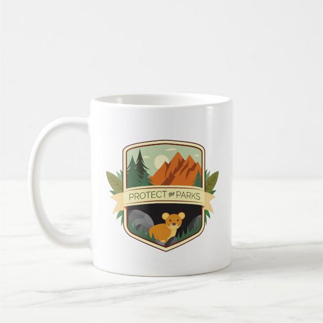 Mug Protéger les parcs Pika (Gauche)