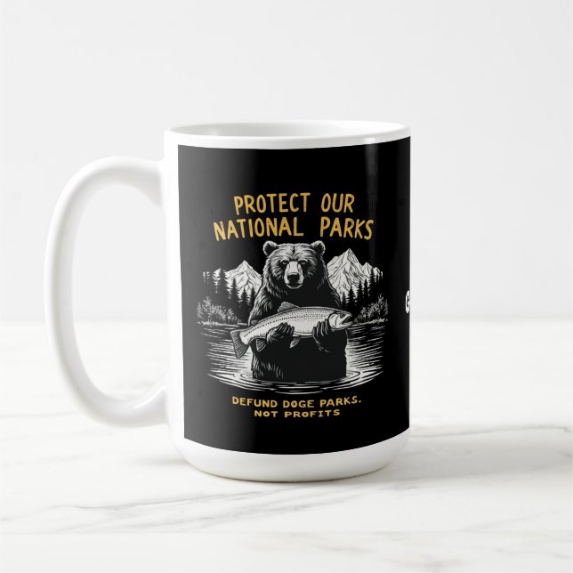 Mug Protéger Nos Parcs Nationaux Défendre Les Parcs Do (Gauche)