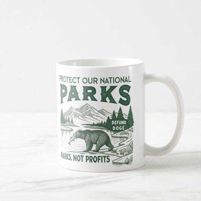 Mug Protéger Nos Parcs Nationaux Défendre Les Parcs Do (Droite)