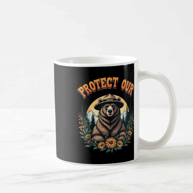 Mug Protéger Nos Parcs Nationaux Résiste À Alt Us Bear (Droite)