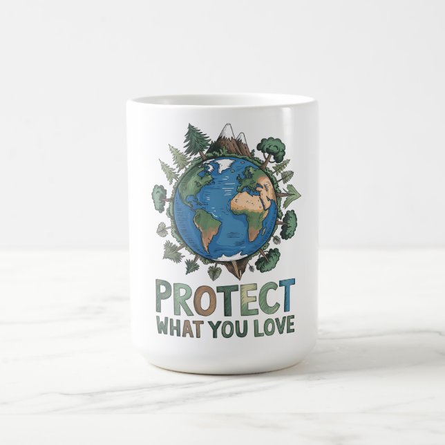 Mug Protégez ce que vous aimez" Conception De l'enviro (Centre)