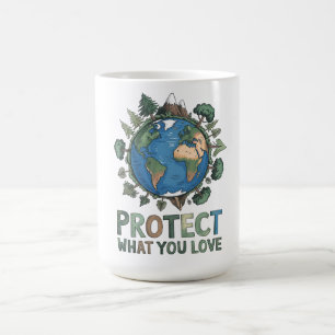 Mug Protégez ce que vous aimez" Conception De l'enviro