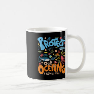Mug Protégez notre océan Soyez comme Tortue requin Rét