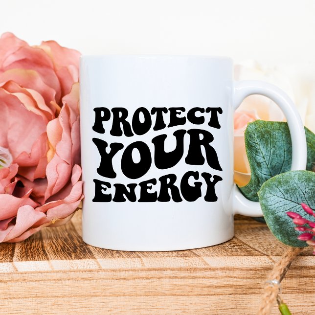Mug Protégez votre bouchon d'énergie (Créateur téléchargé)