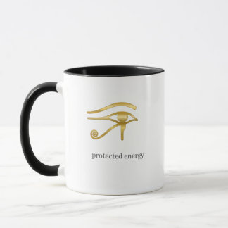 Mug Protégez Votre Énergie Symbole Égyptien de l'Œil d