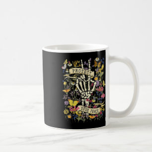 Mug Protégez Votre Paix Rétro Fleur Sauvage Santé Ment