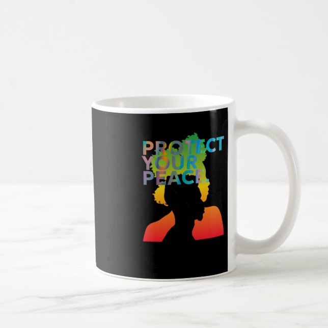 Mug Protégez votre Sticker Peace (Droite)