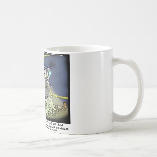 Mug Protocole Possum Dons Amusants Tee - shirts et Obj (Droite)