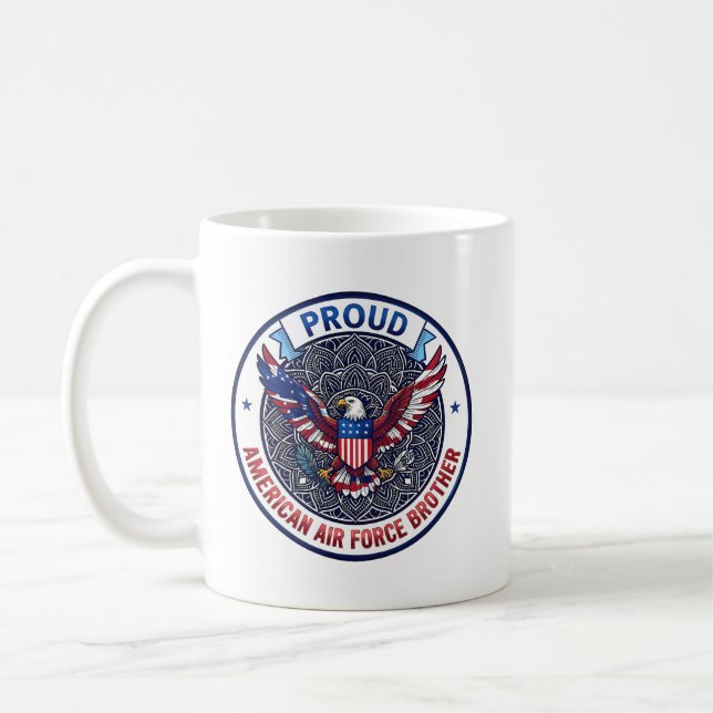 Mug Proud American Air Force Brother (Gauche)