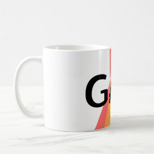 Mug Proud & Bold – "GAY" Typography with Radiant Verti
