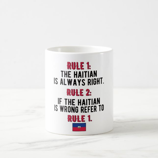 Mug Proud Haitian Roots Haïti Flag Haitian Heritage (Centre)