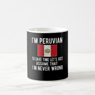 Mug Proud Peruvian Heritage Pérou Roots Péruvian Fla