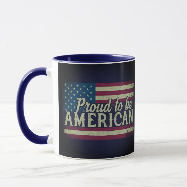 Mug Proud to be American (Gauche)