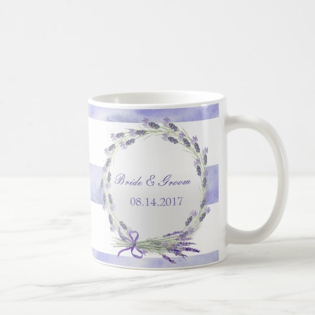 Mug Provence Lavande Purple Fleur Mariage Floral (Droite)