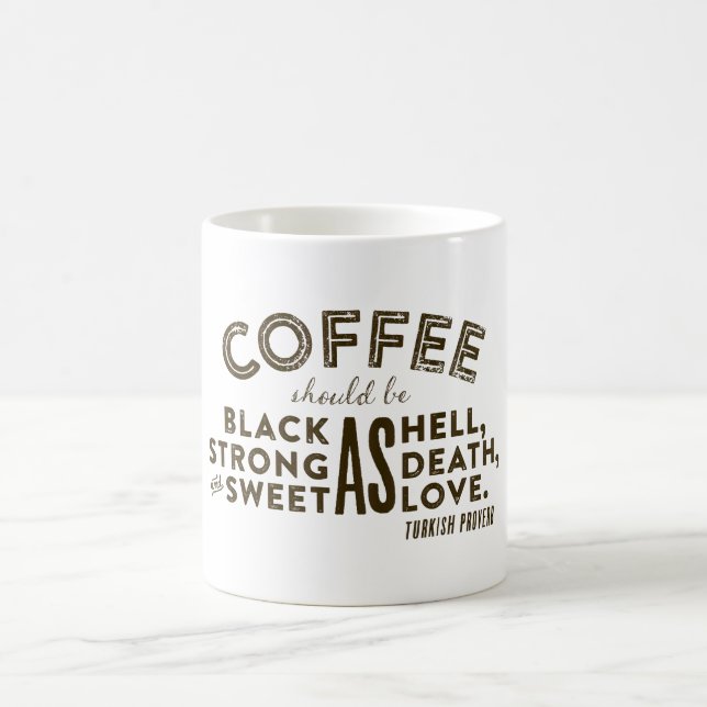 Mug Proverbe de turc de café (Centre)
