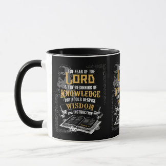 Mug Proverbes 1:7 KJV Bible Verse Deux Tones