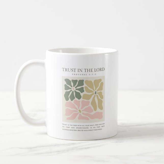 Mug Proverbes 3:5-6 Ayez confiance dans l'Éternel (Gauche)
