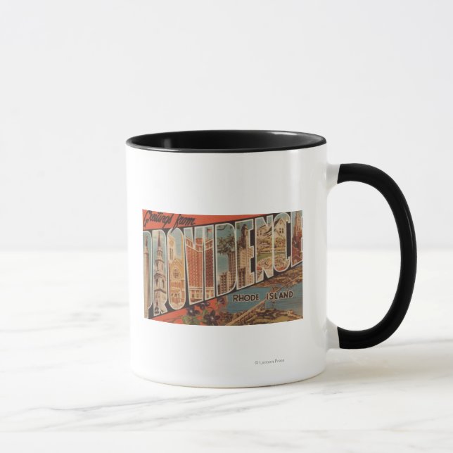 Mug Providence, Rhode Island - Scènes de grandes lettr (Droite)