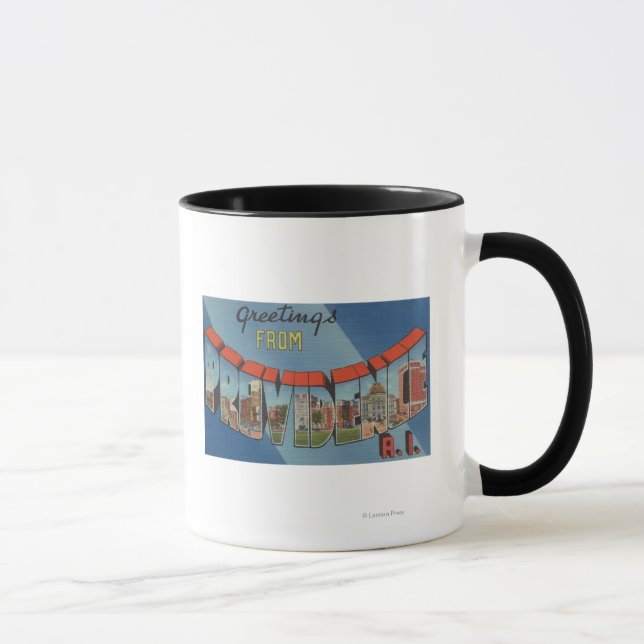 Mug Providence, Rhode Island - Scènes de grandes lettr (Droite)