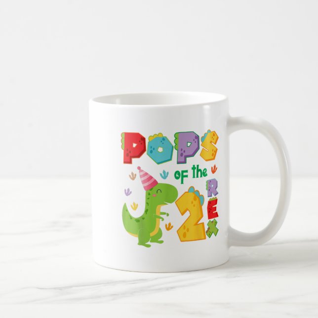 Mug Ps des deux Rex 2e anniversaire garçon dinosaure T (Droite)