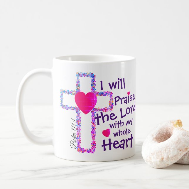Mug Psaume 111,1 (Avec donut)