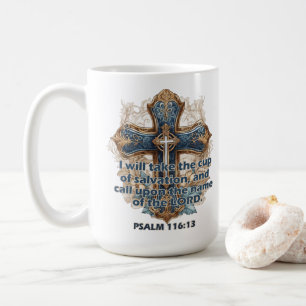 Mug Psaume 116:13 Inspirational Bible Verse