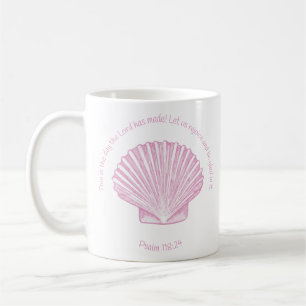 Mug Psaume 118:24 C'est le jour avec coquillage